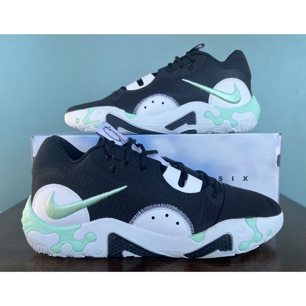 Nike PG 6 Black/Mint Green Basketball Shoes Men's Size 15 DC1974-001